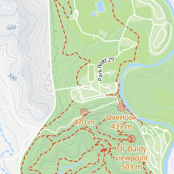 Map of Visitor's Center