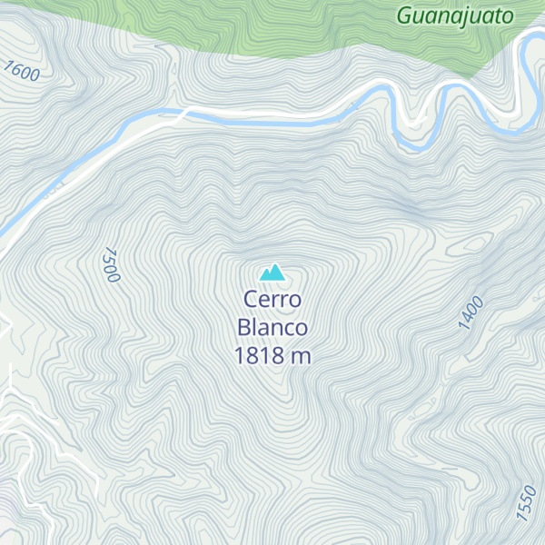 Map of Cerro Blanco