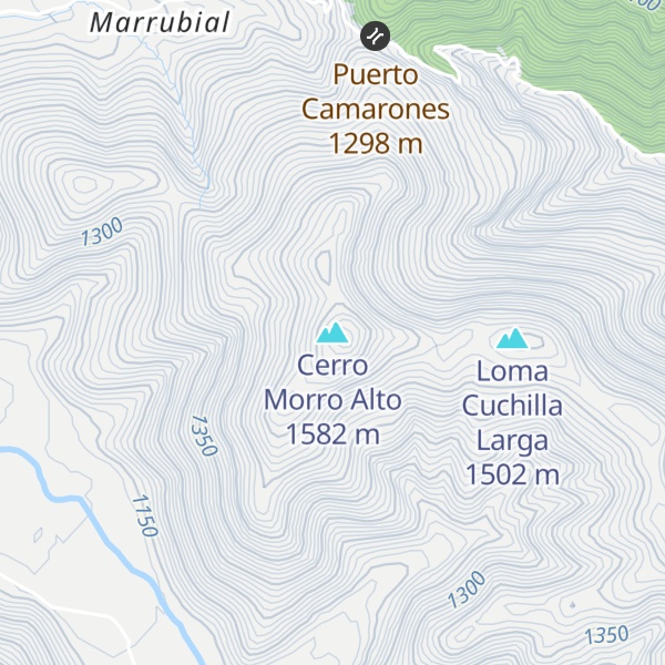 Map of Cerro Morro Alto