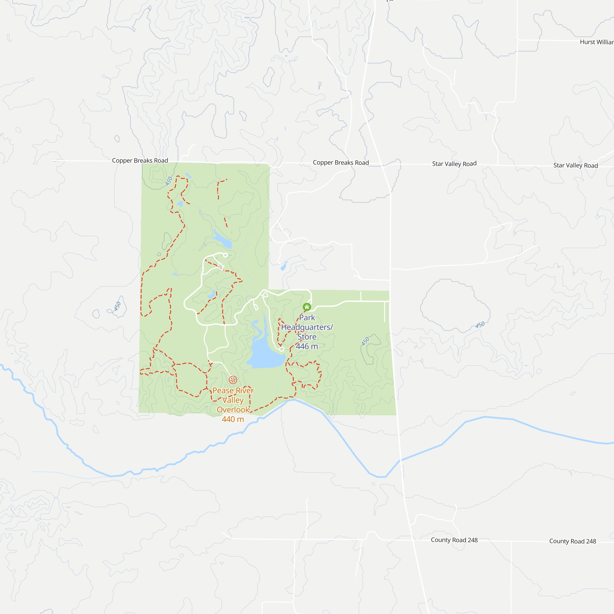 Park Headquarters/Store map