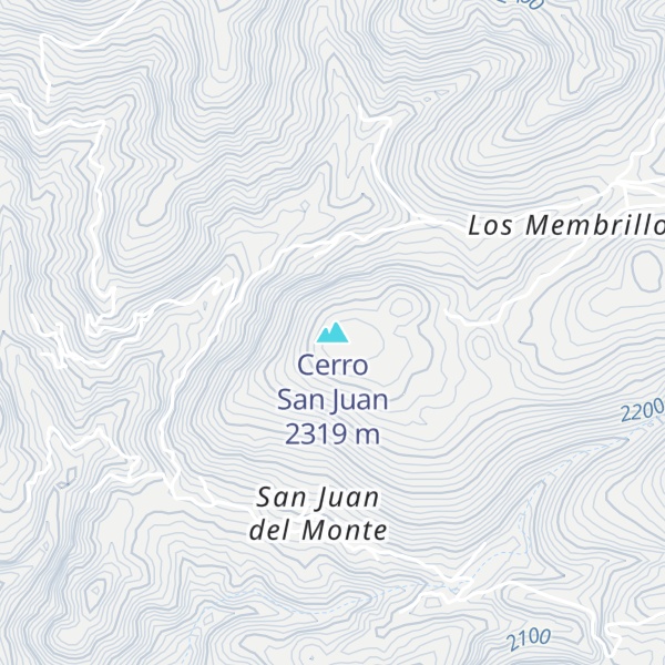 Map of Cerro San Juan