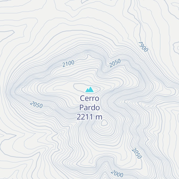 Map of Cerro Pardo