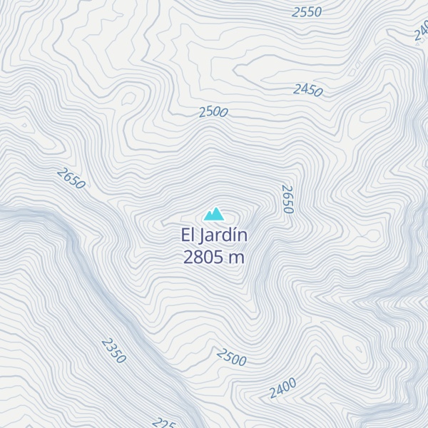 Map of El Jardín