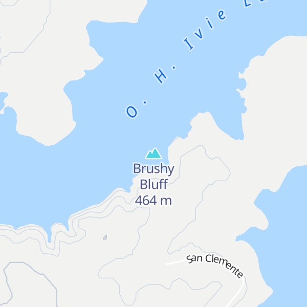 Map of Brushy Bluff
