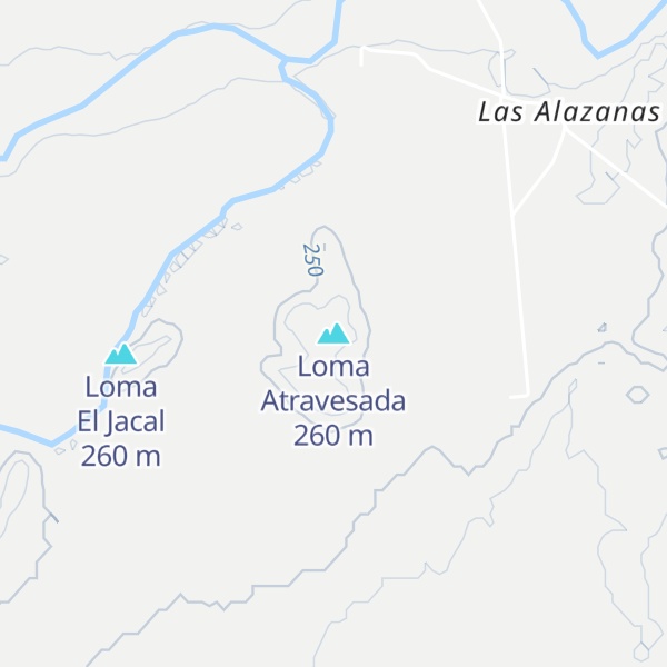 Map of Loma Atravesada