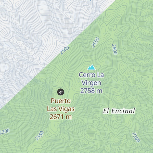 Map of Cerro La Tuna