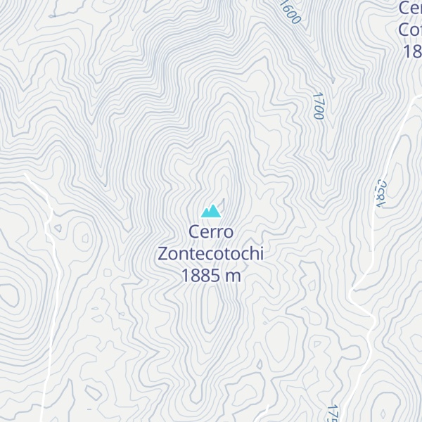 Map of Cerro Zontecotochi