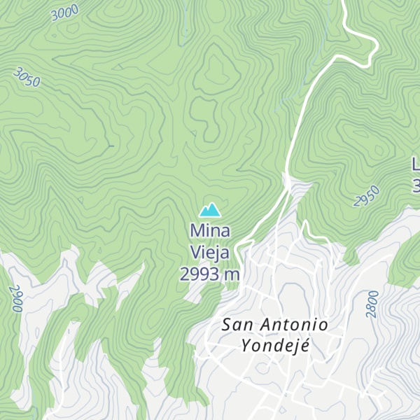 Map of Mina Vieja