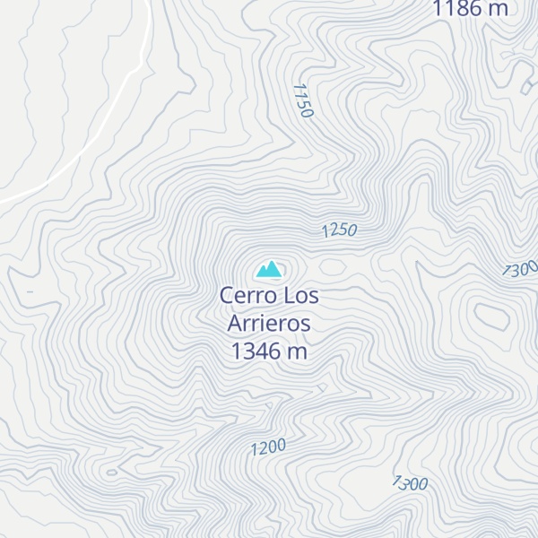 Map of Cerro Los Arrieros