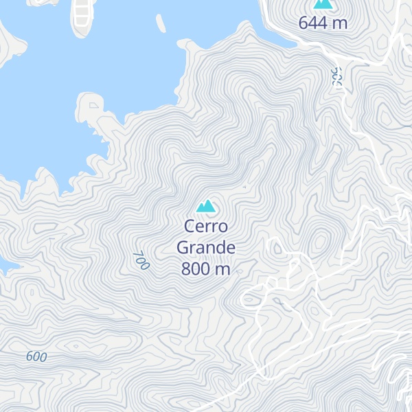 Map of Cerro Grande