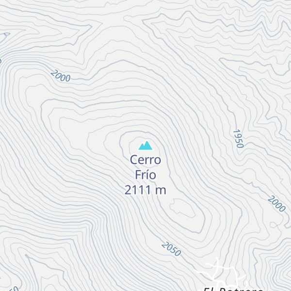 Map of Cerro Frío