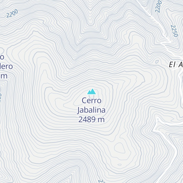 Map of Cerro Jabalina