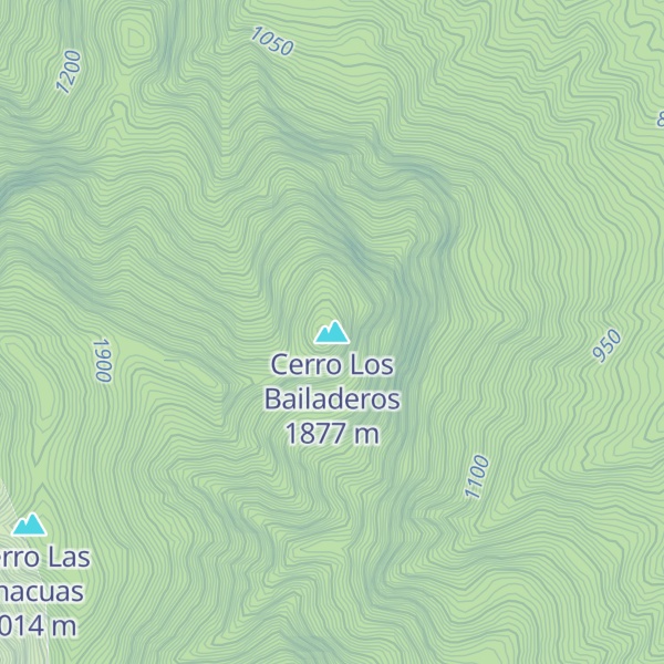 Map of Cerro Los Bailaderos