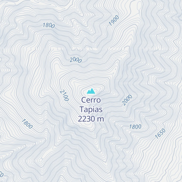 Map of Cerro Tapias