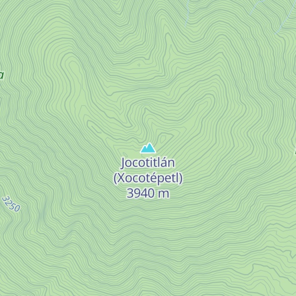 Map of Jocotitlán (Xocotépetl)