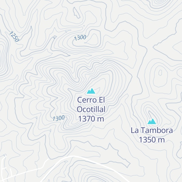 Map of Cerro El Ocotillal