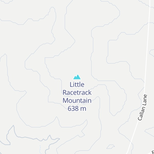 Map of Little Racetrack Mountain