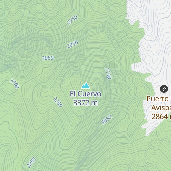 Map of El Cuervo