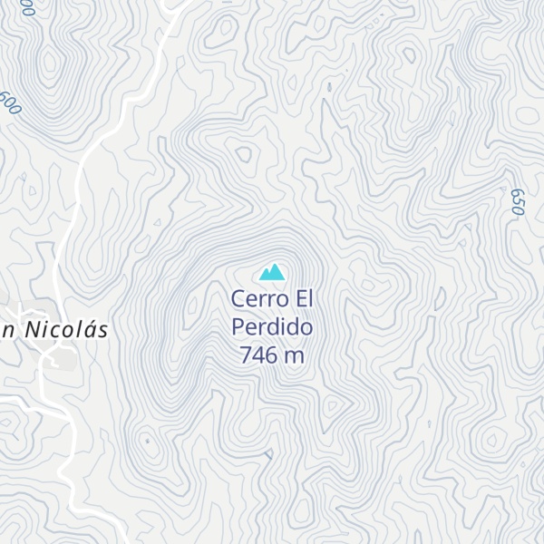 Map of Cerro El Perdido