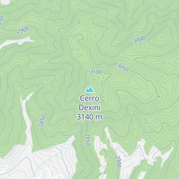 Map of Cerro Dexini