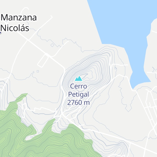 Map of Cerro Petigal