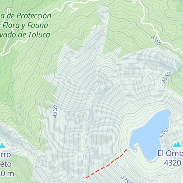 Map of Pico del águila