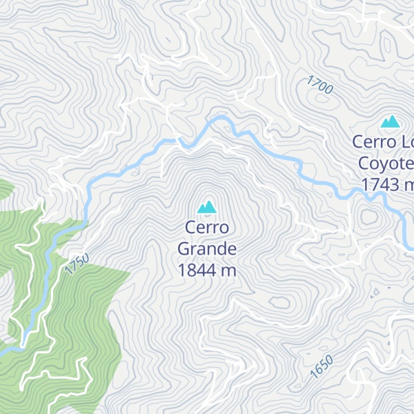 Map of Cerro Grande