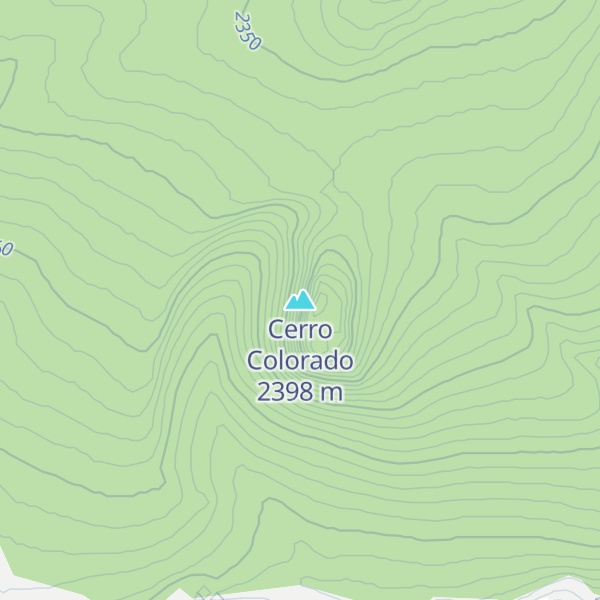 Map of Cerro Colorado