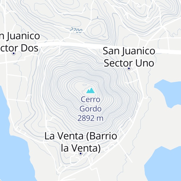 Map of Cerro Gordo