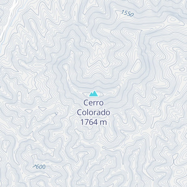 Map of Cerro Colorado