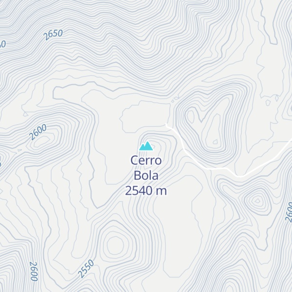 Map of Cerro Bola