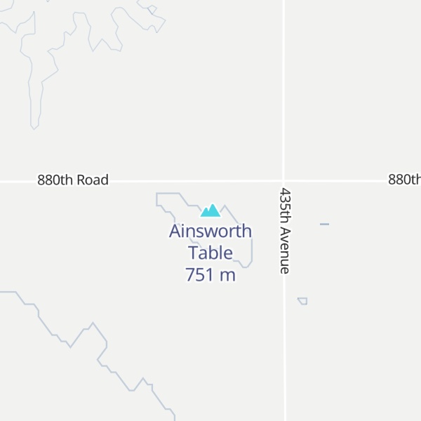 Map of Ainsworth Table