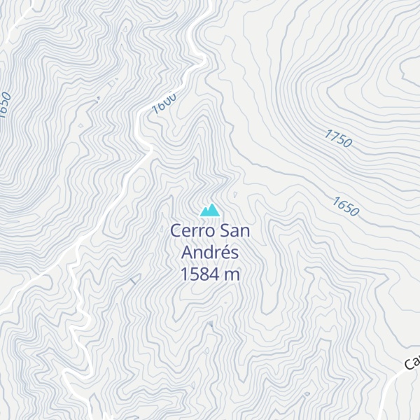 Map of Cerro San Andrés