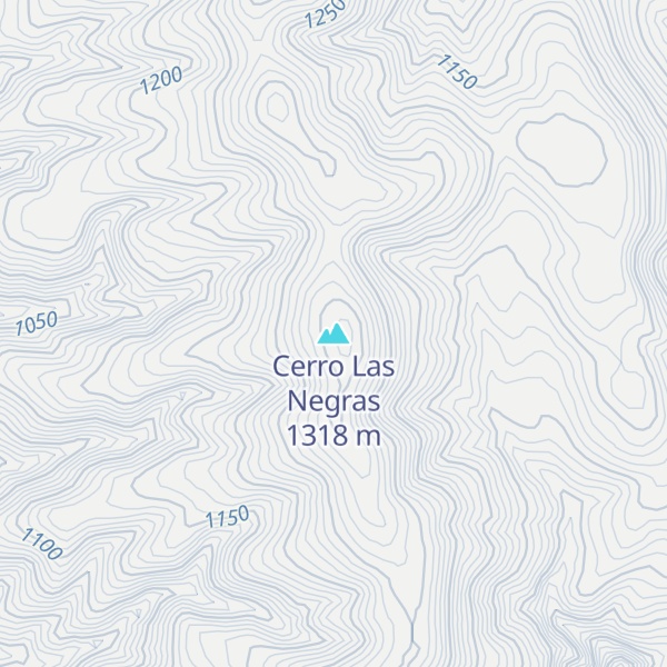 Map of Cerro Las Negras