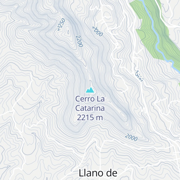 Map of Cerro La Catarina
