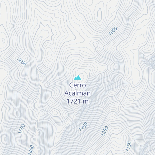 Map of Cerro Acalman