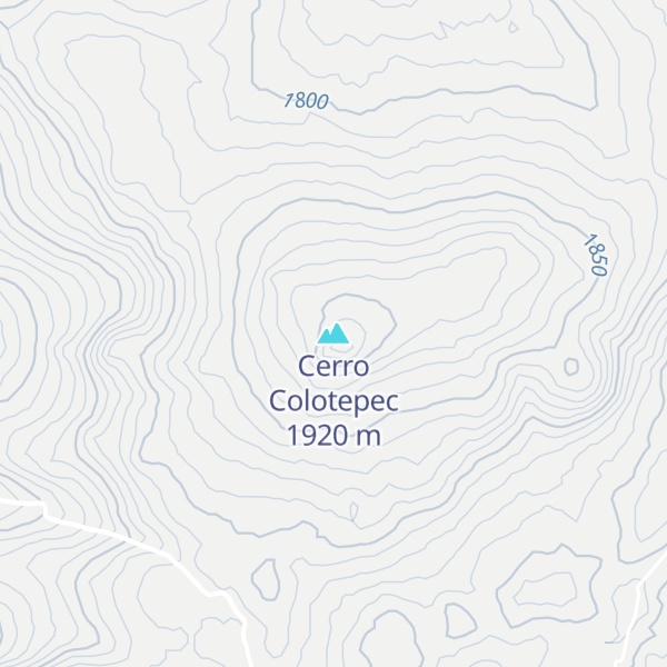 Map of Cerro Colotepec