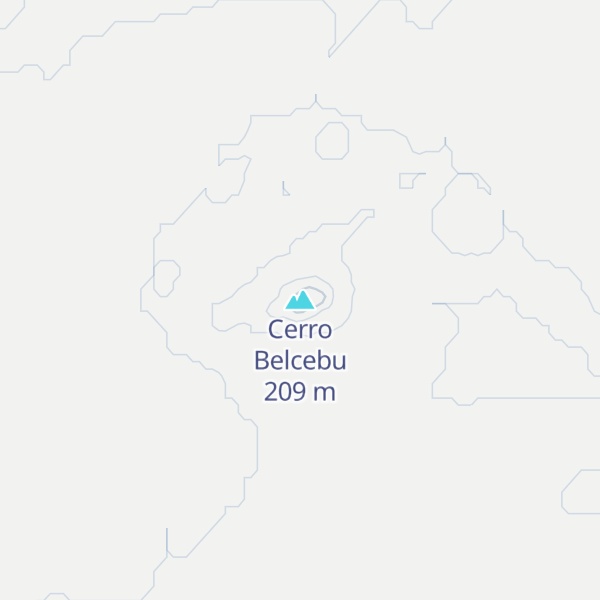 Map of Cerro Belcebu