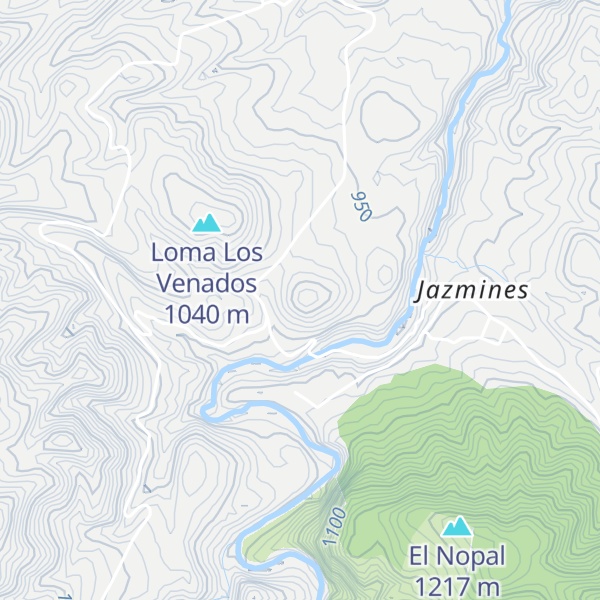 Map of Loma Las Palmas
