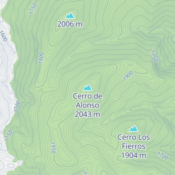 Map of Cerro de Alonso
