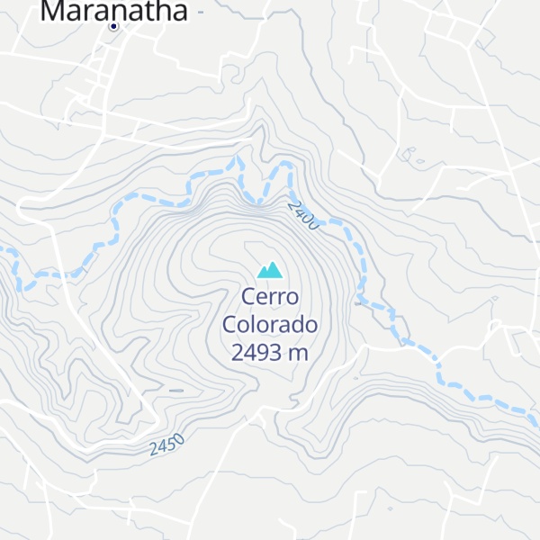 Map of Cerro Colorado