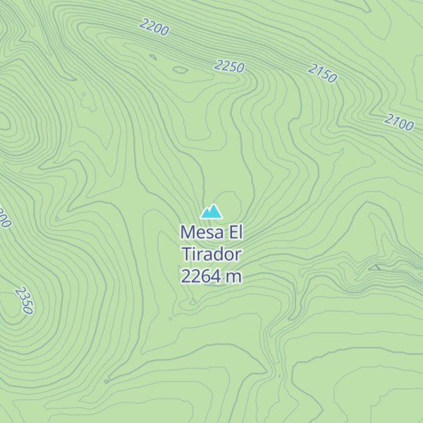 Map of Mesa El Tirador