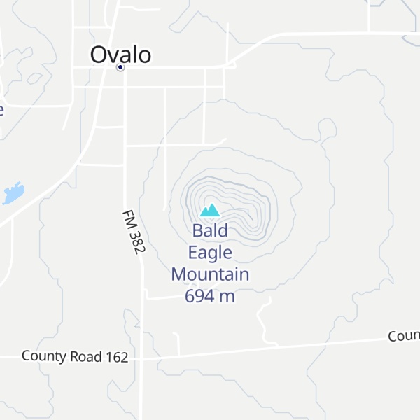 Map of Bald Eagle Mountain