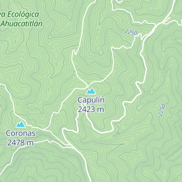 Map of Capulín