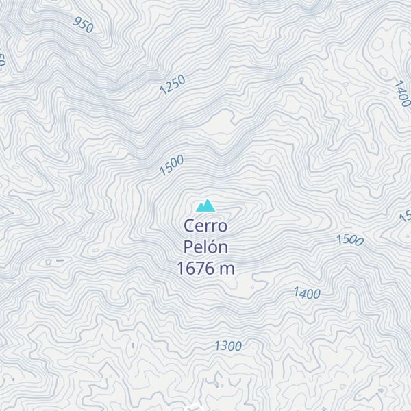 Map of Cerro Pelón