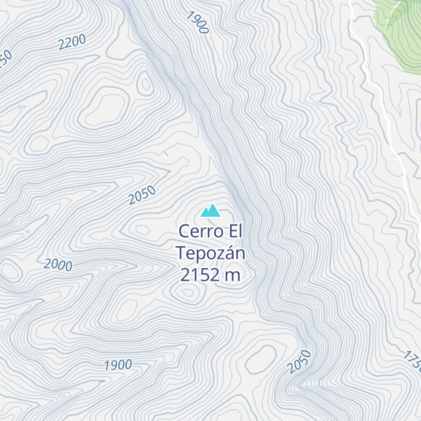 Map of Cerro El Tepozán