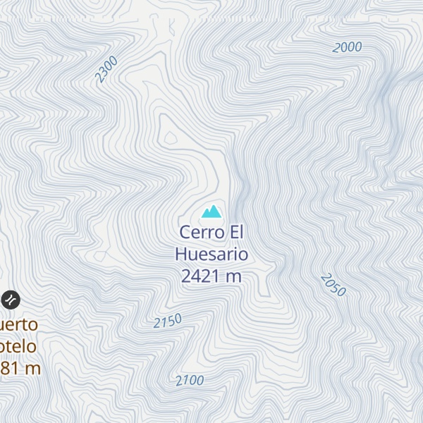 Map of Cerro El Huesario