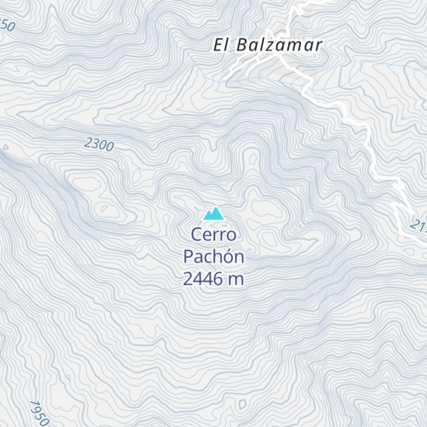 Map of Cerro Pachón