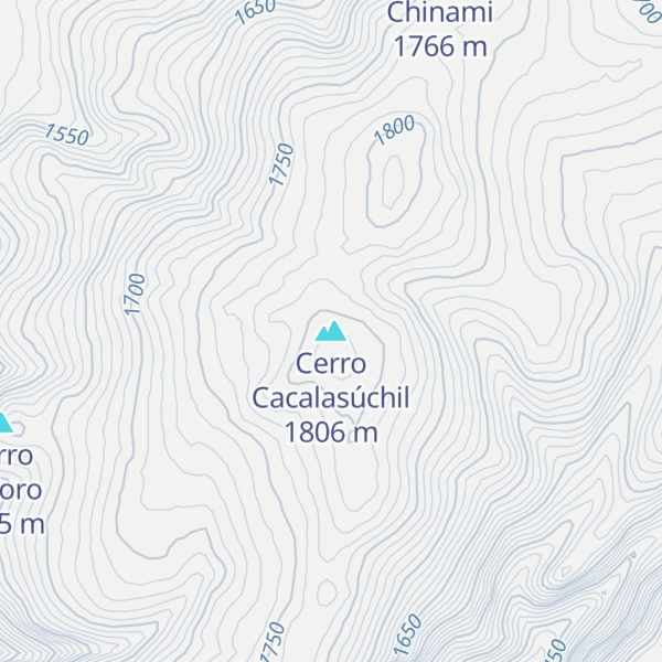 Map of Cerro Cacalasúchil