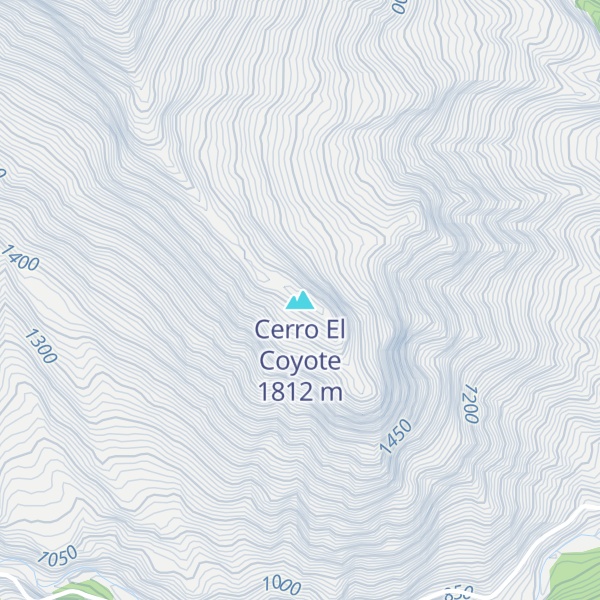 Map of Cerro El Coyote